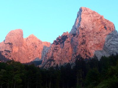 030-Alpengluehen im Kaisergebirge